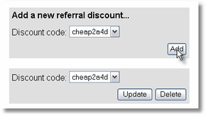 Add Referral Discount