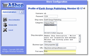 Member Store Configuration