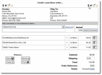 Create Purchase Order