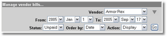 Vendor Bills