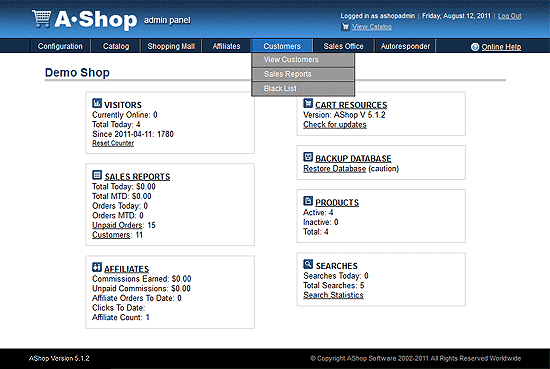 Redesigned Admin Panel