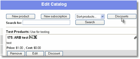 Create and manage per order Discounts.